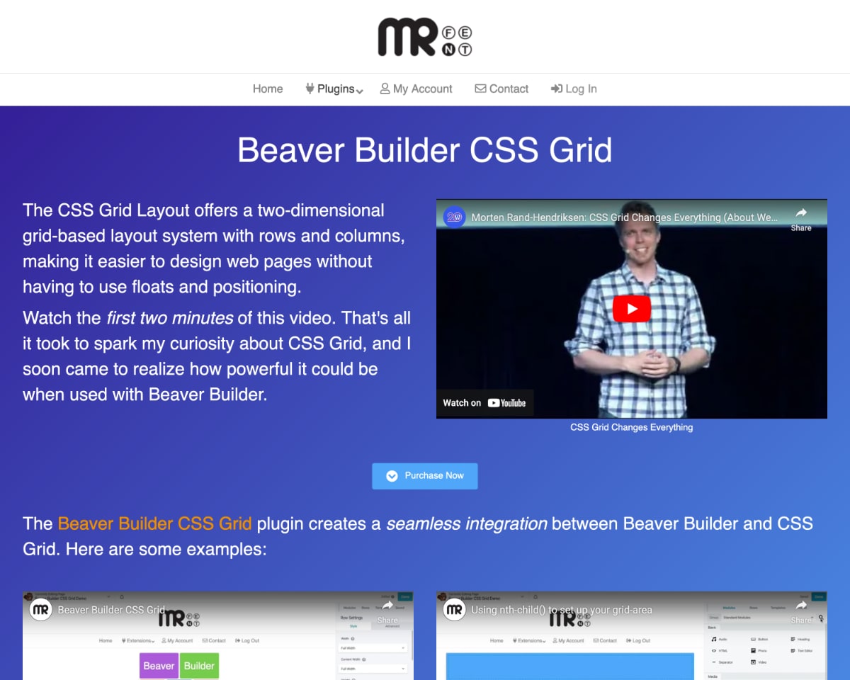 Beaver Builder CSS Grid