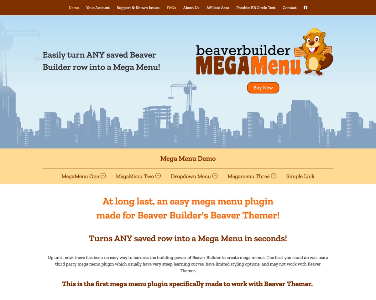 Mega Menu for Beaver Builder