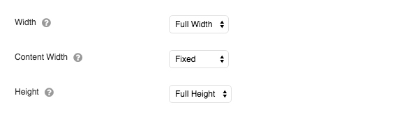 The new Height setting for rows.