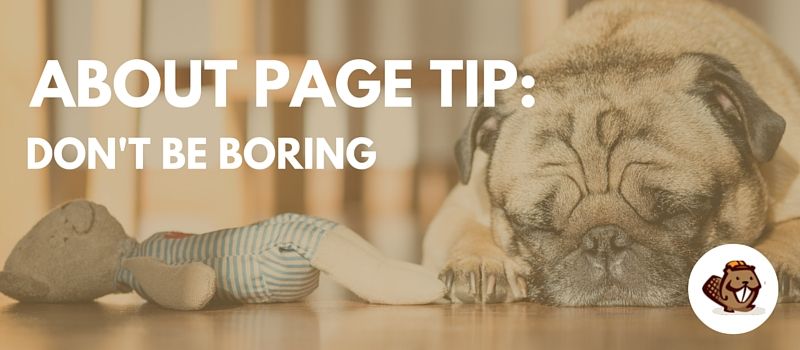 About Page Tip 1