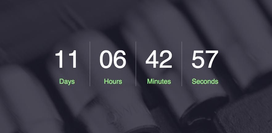 The Beaver Builder countdown module.