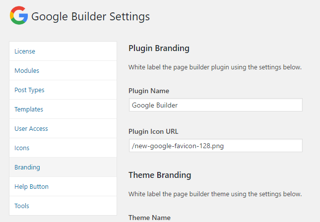 Beaver Builder Change Brand