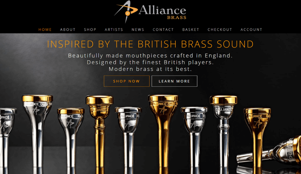 alliance-brass-website-example