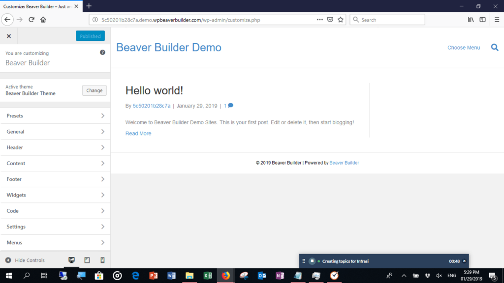 Beaver Builder Theme UI