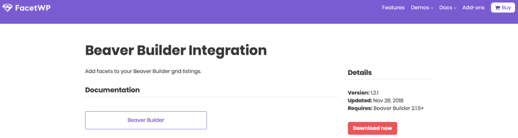 FacetWP Beaver Builder Addon