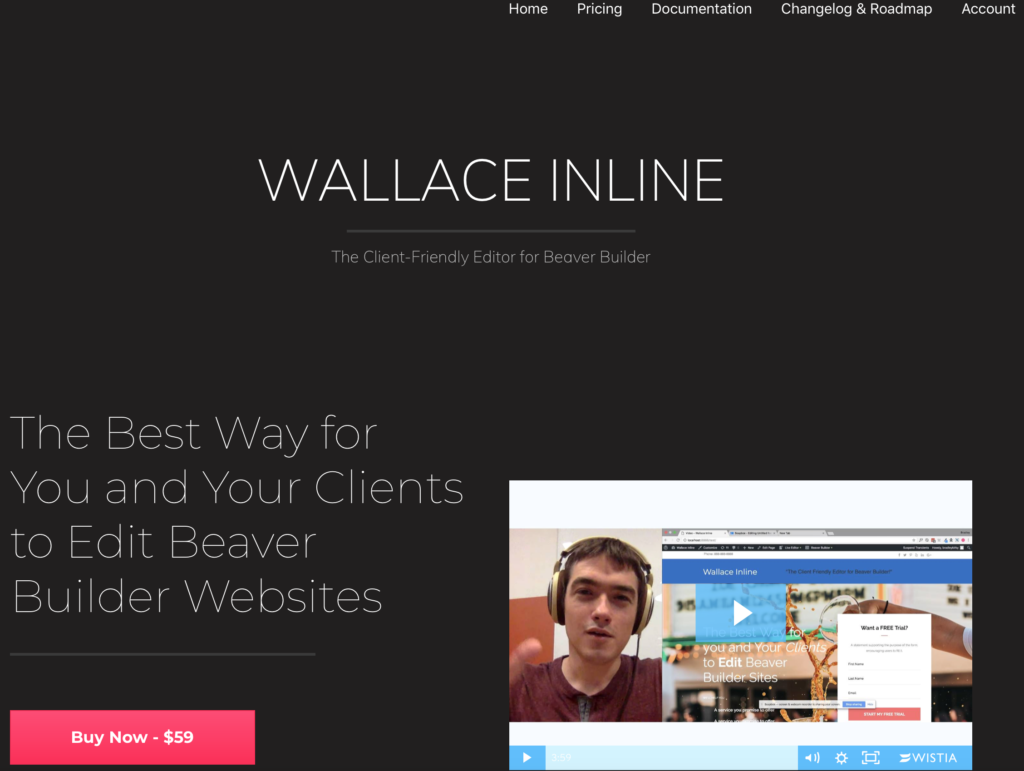 Wallace Inline website