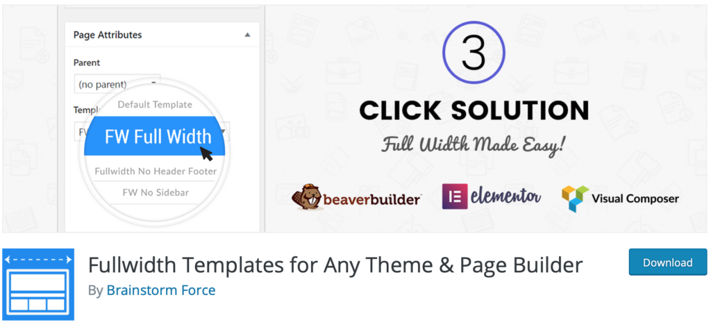 Fullwidth Templates plugin page.