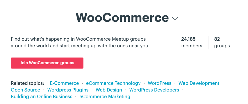 WooCommerce meetup groups