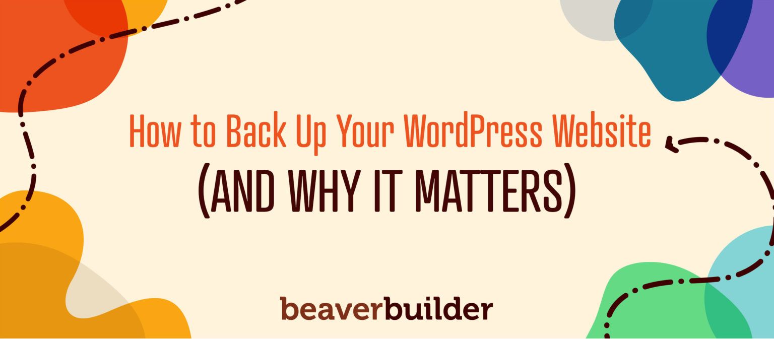 How to Backup a WordPress website