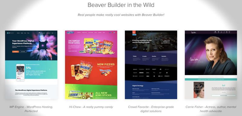 Beaver Builder Example Sites