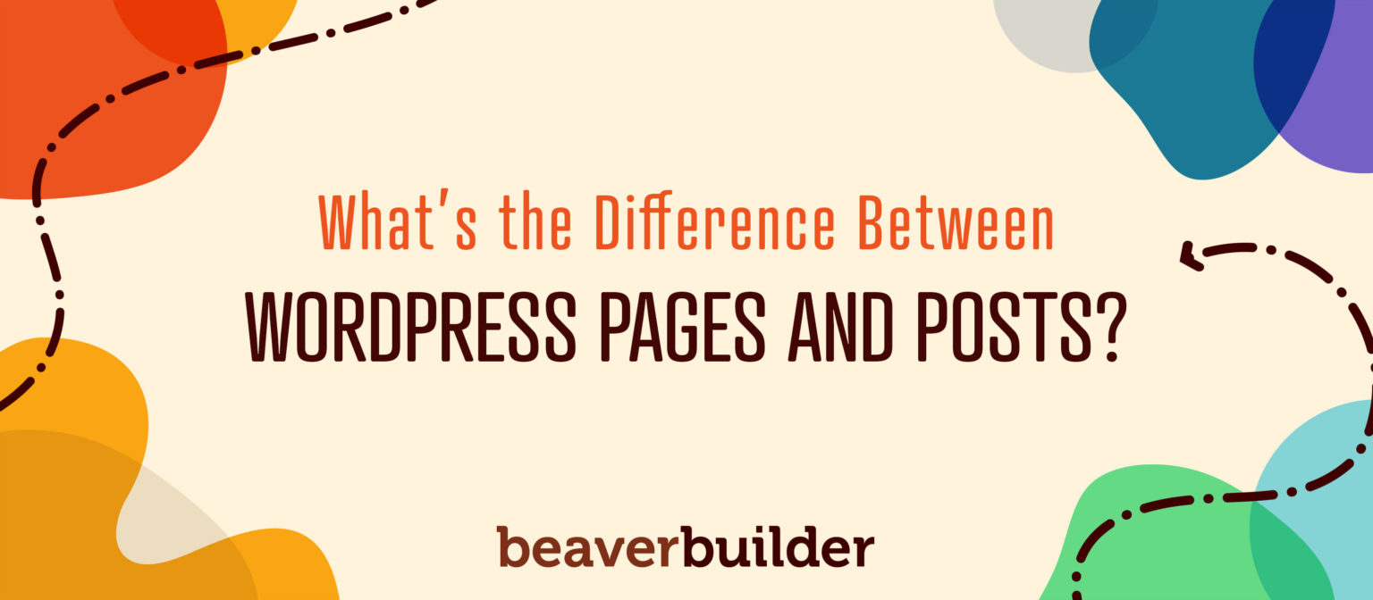 Difference between WordPress pages and posts