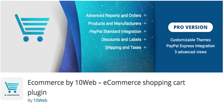 Ecommerce by 10Web - PayPal plugin