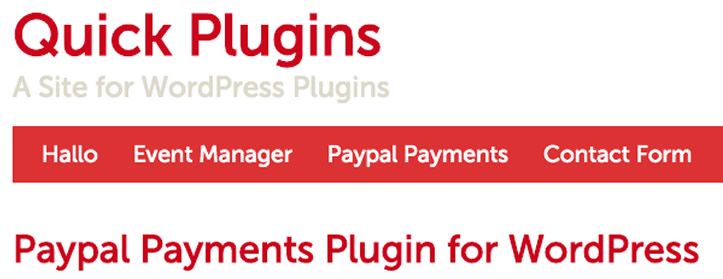 Quick PayPal Payments plugin