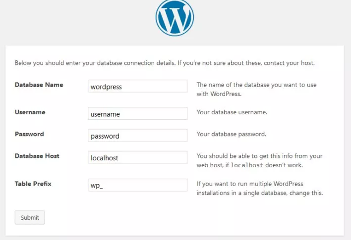 The WordPress installer.