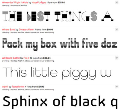 Hype for Type's font library is unique and diverse