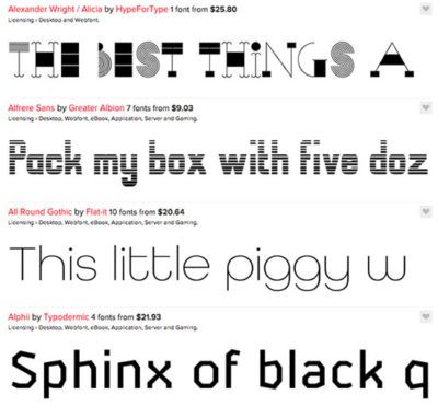 Hype for Type's font library is unique and diverse