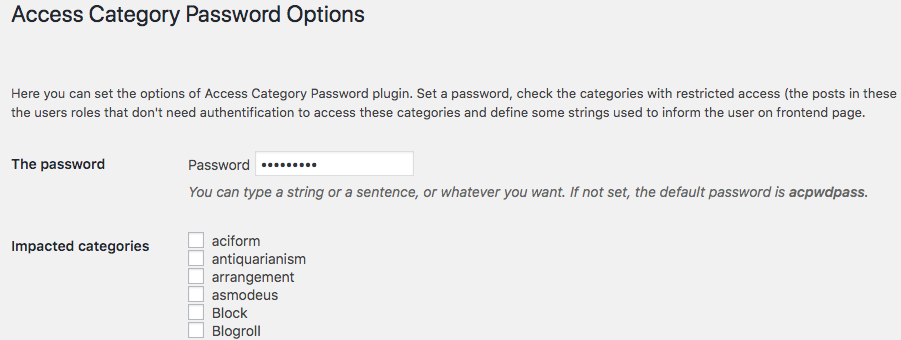 access-category-setting