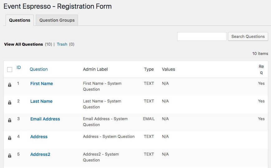 Customizing the registration form.