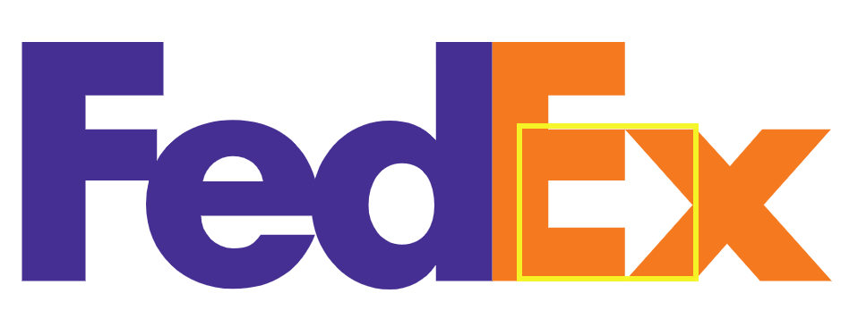 The FedEx logo.