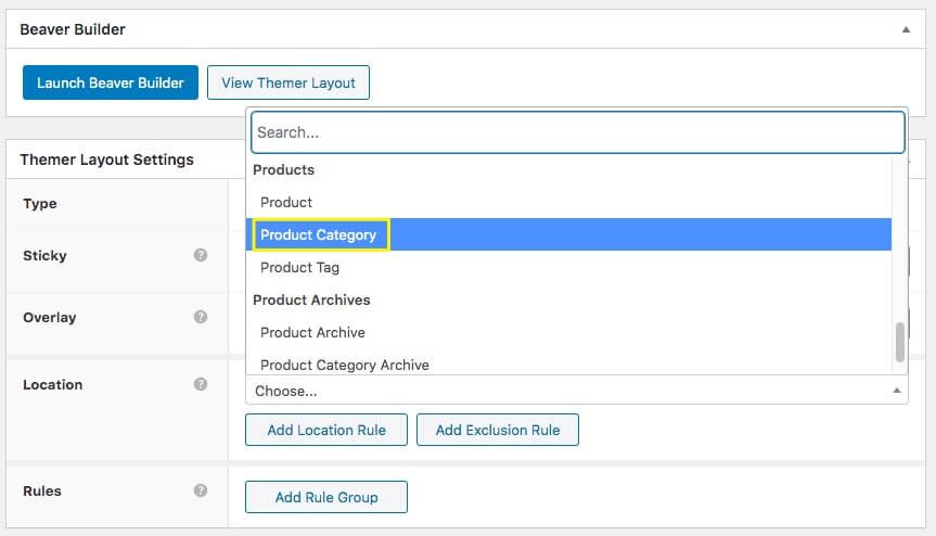 Selecting a location for applying a custom layout. 