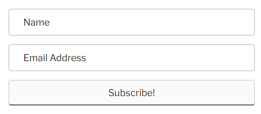 A simple subscribe module with a field for the name and email address. 
