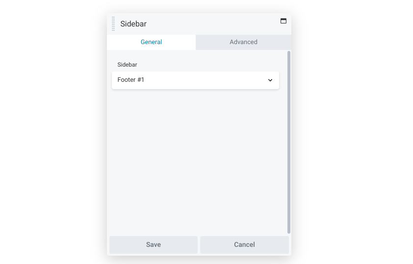 The Beaver Builder sidebar module.