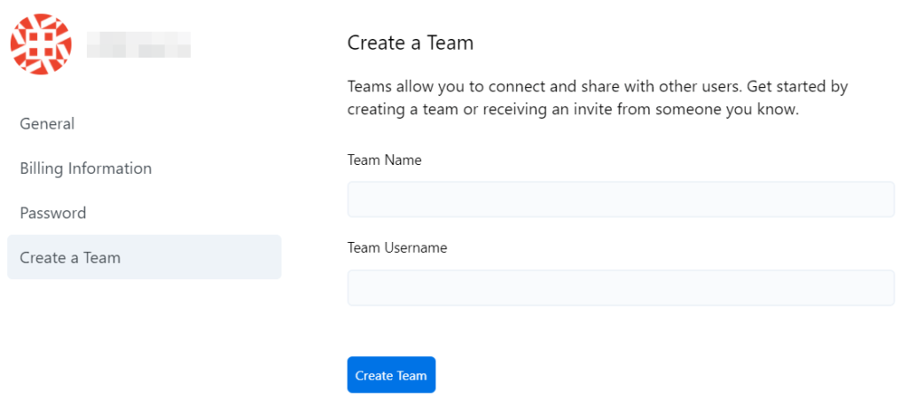 Creating a team on Assistant Pro