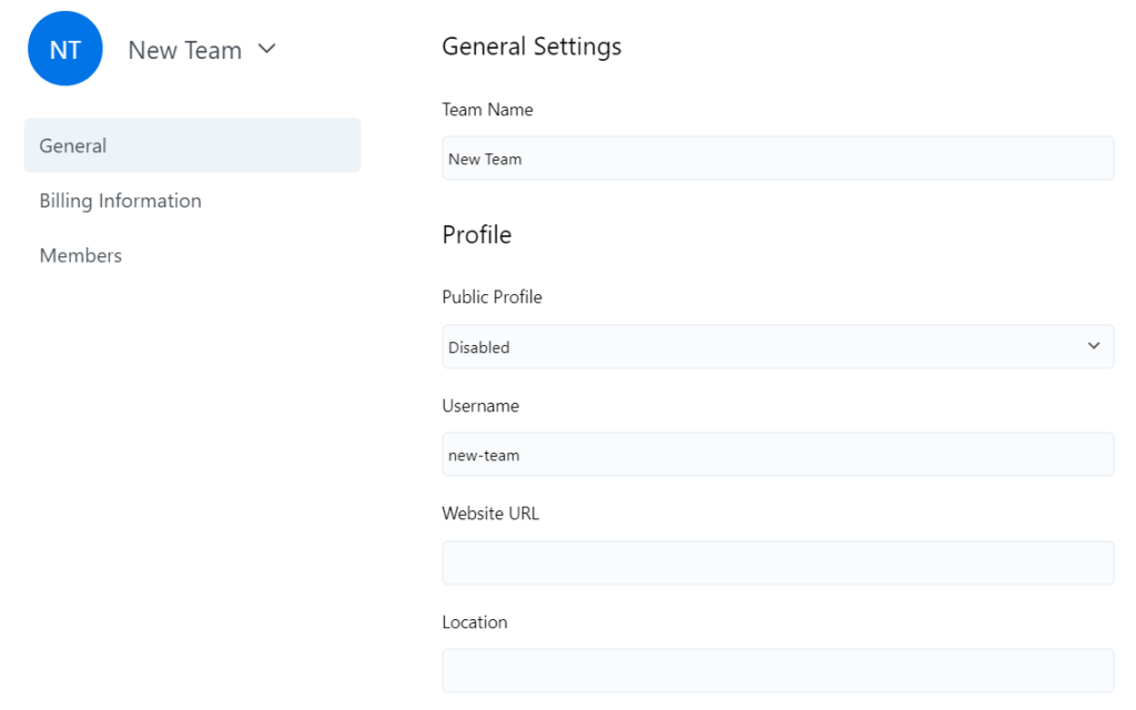 Assistant Pro team general settings