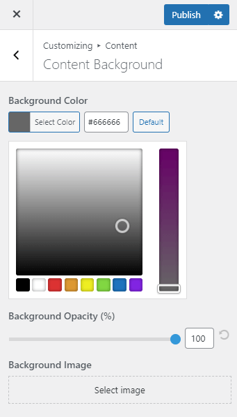 How to change the background color in the Beaver Builder theme.
