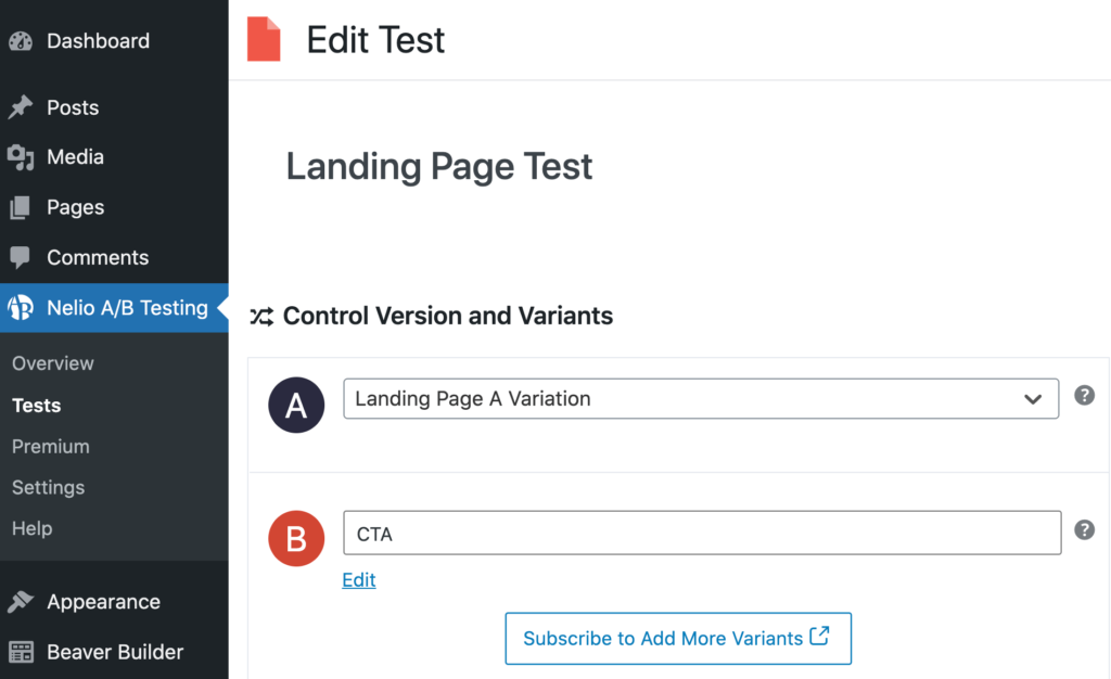 How to perform A/B testing.