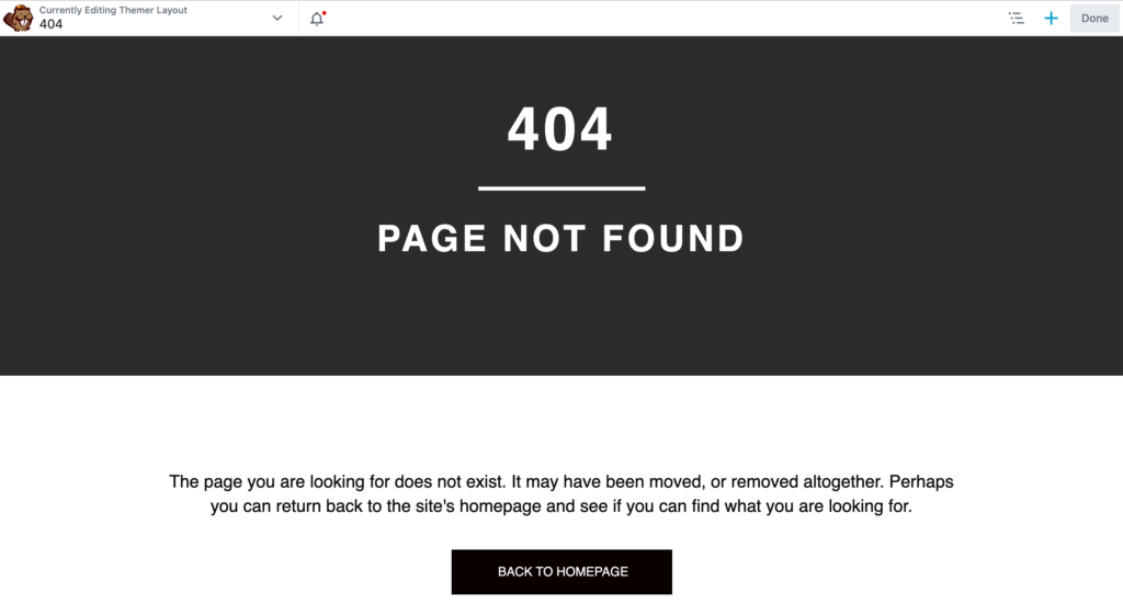 How to build a better site, with a custom 404 page.
