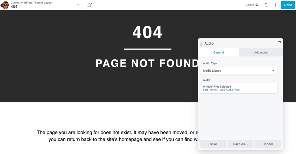 How to build a better site, using a multimedia 404 page.