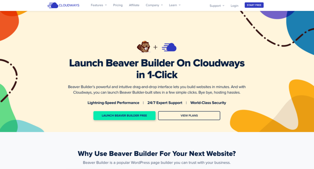 Beaver Builder Cloudways Partnership