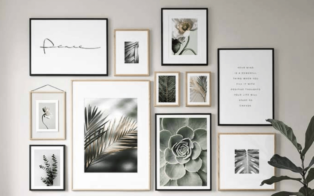 gallery wall grid example