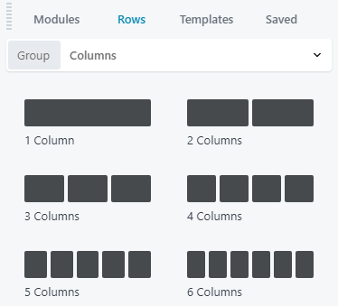 row and column grid options