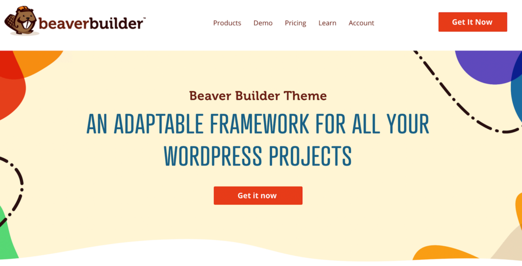 The Beaver Builder Theme. 