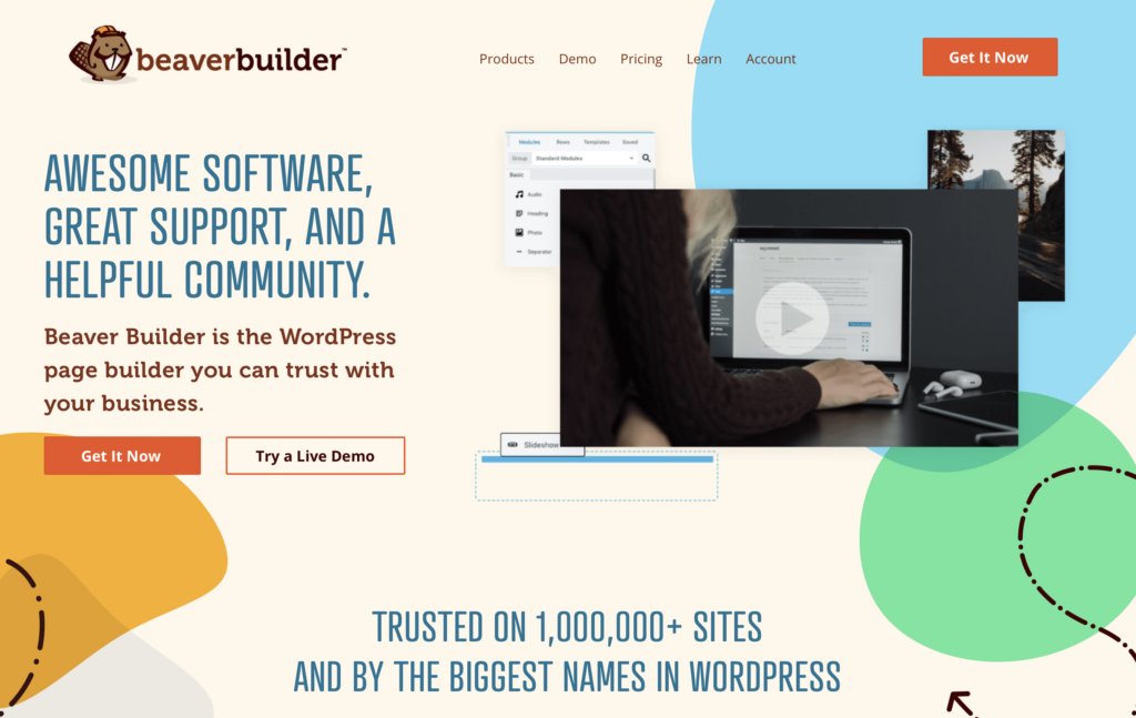 Beaver Builder main webpage