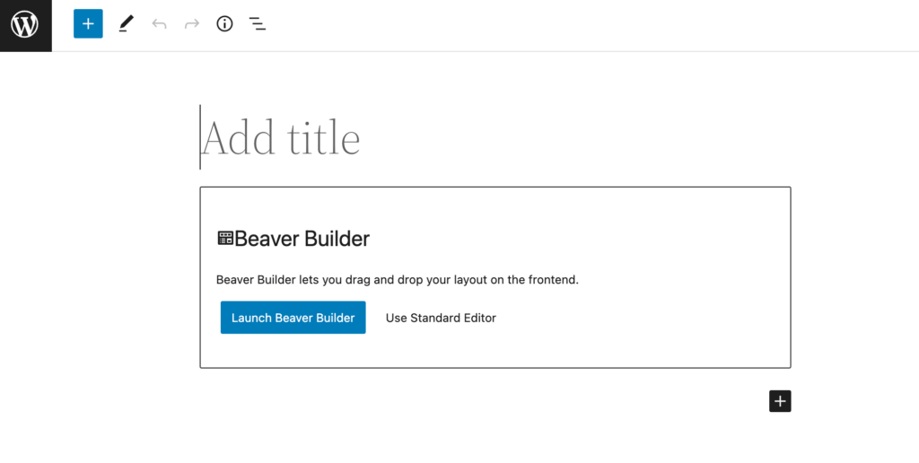 Launch Beaver Builder