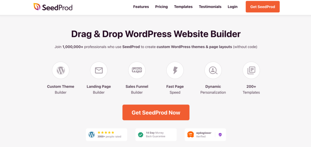 SeedProd page builder