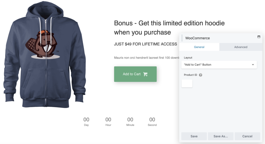 Adding a WooCommerce Add to Cart button in Beaver Builder