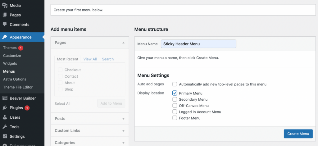 How To Create A Sticky Header With Beaver Themer (In 4 Easy Steps ...