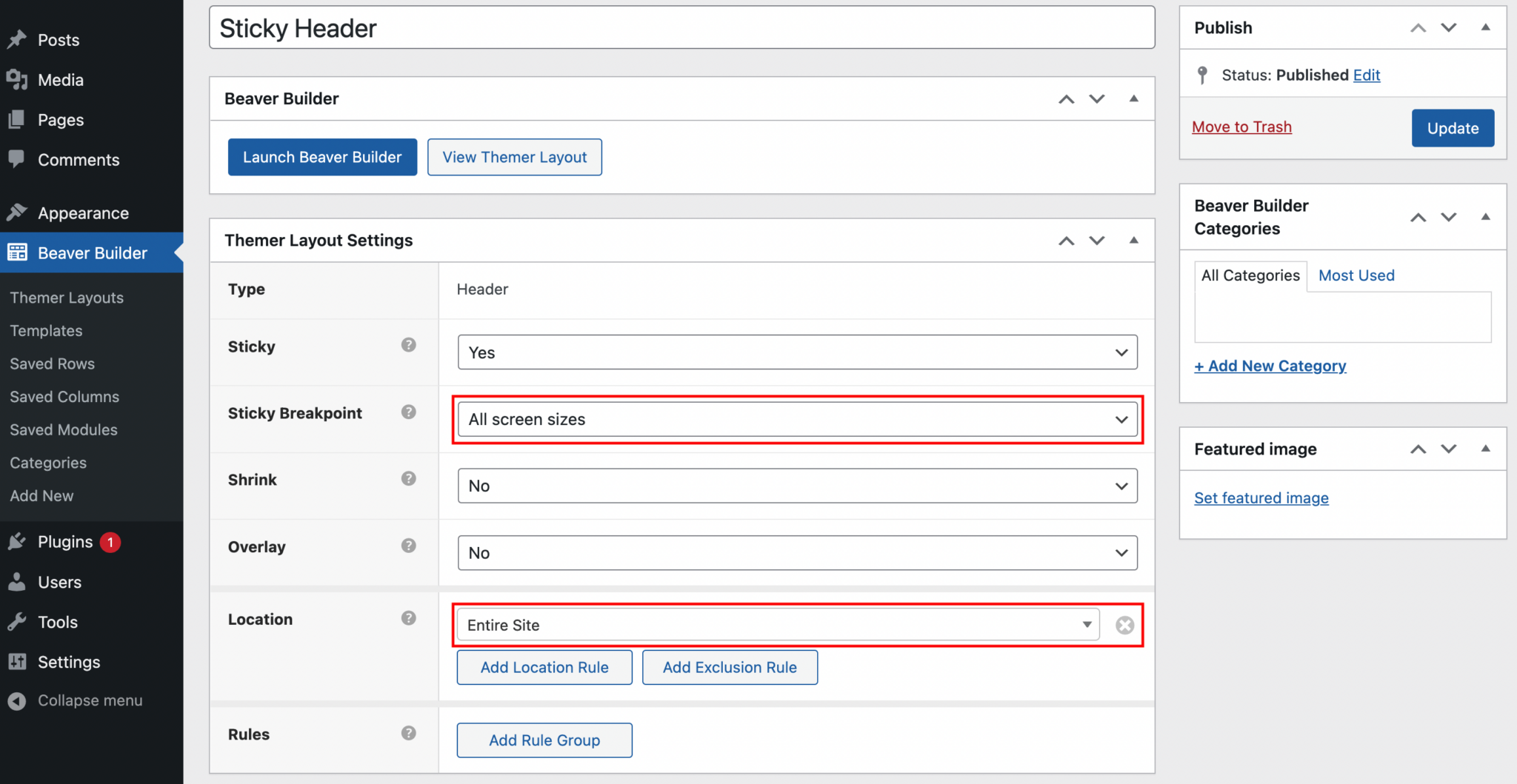 How To Create A Sticky Header With Beaver Themer (In 4 Easy Steps ...