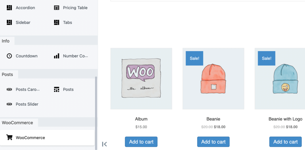 The WooCommerce module. 