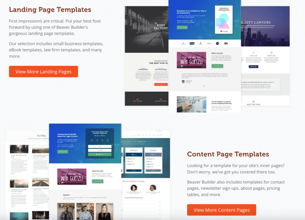 Beaver Builder templates