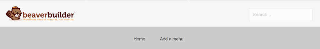 A Beaver Builder menu template