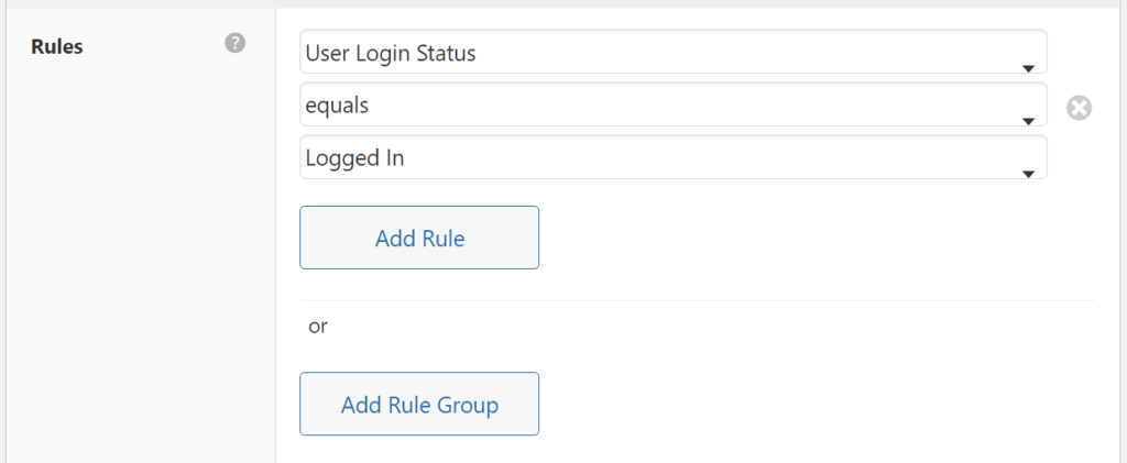 Configuring rules for new header templates