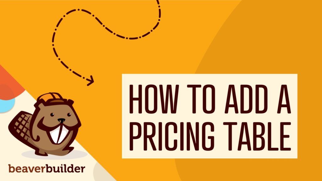 How to add a pricing table in WordPress.