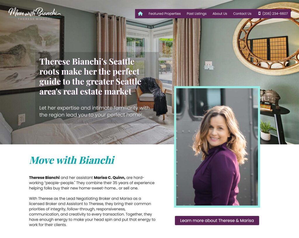screenshot of Move with Bianchi website