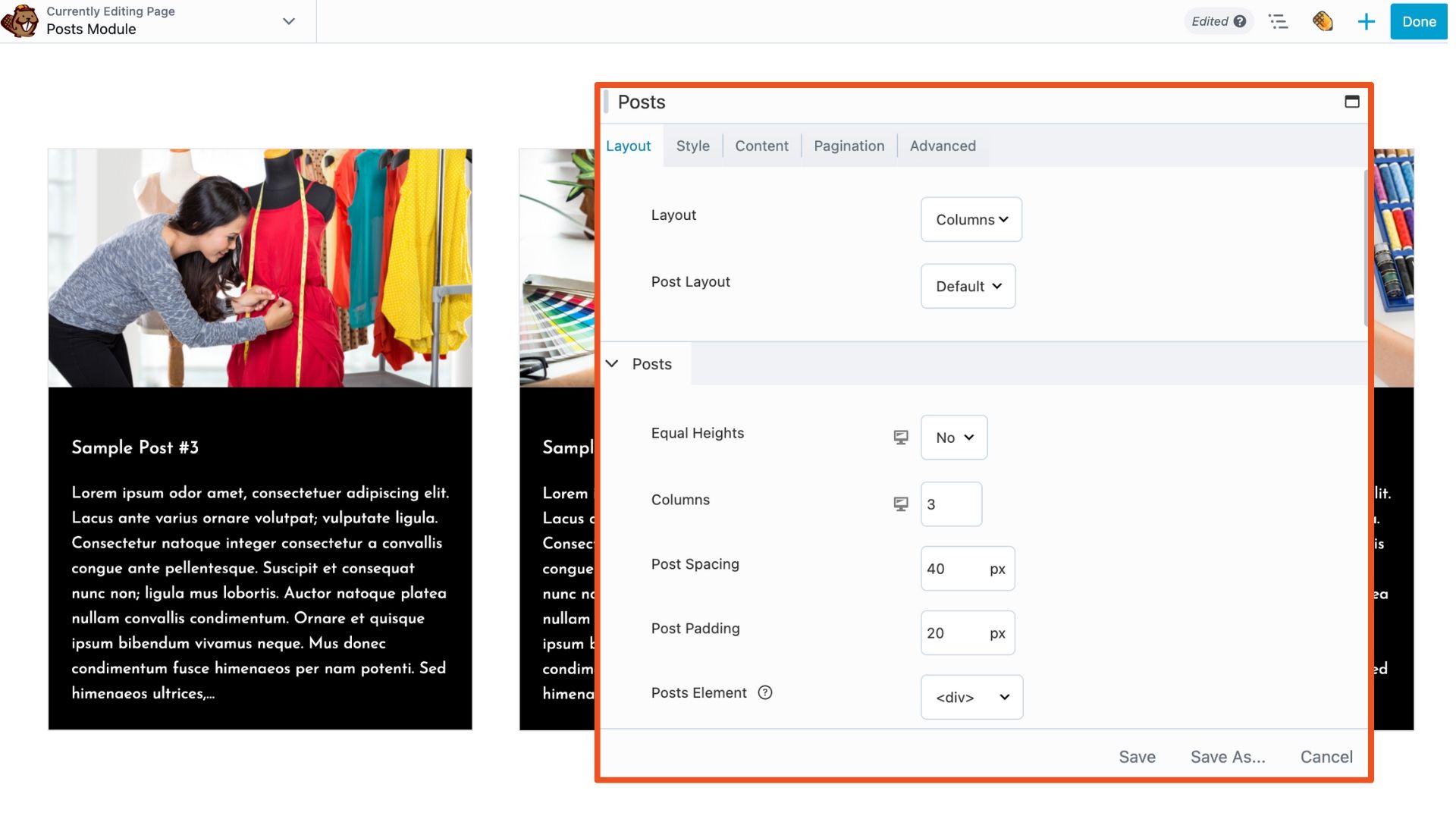 Beaver Builder Posts Module