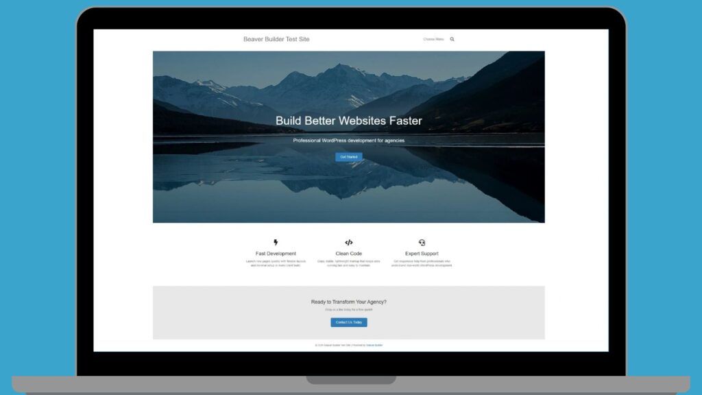 Beaver Builder test landing page